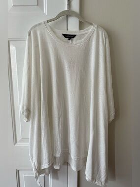 Flowy white top